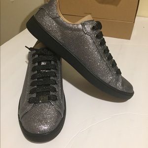 UGG Milo Silver Sneakers, Size 7
